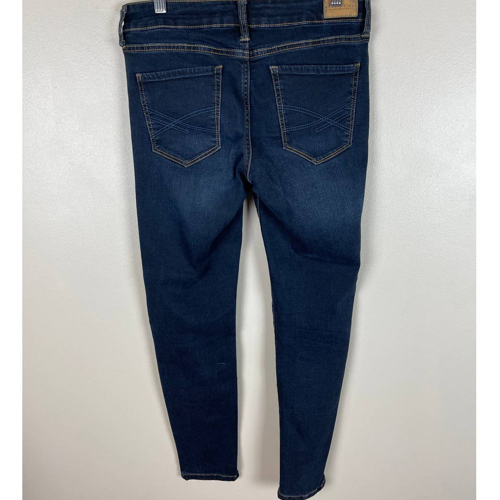 Aeropostale Jeggings Size 4 Short Blue Denim Cotton Polyester Spandex - Picture 8 of 9
